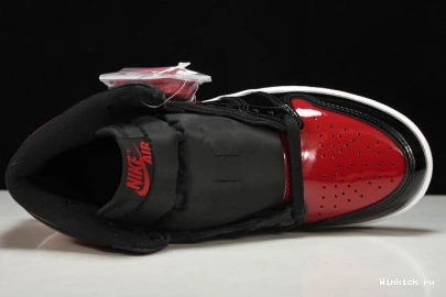 “BRED AIR HIGH PATENT” OG JORDAN 1 0802